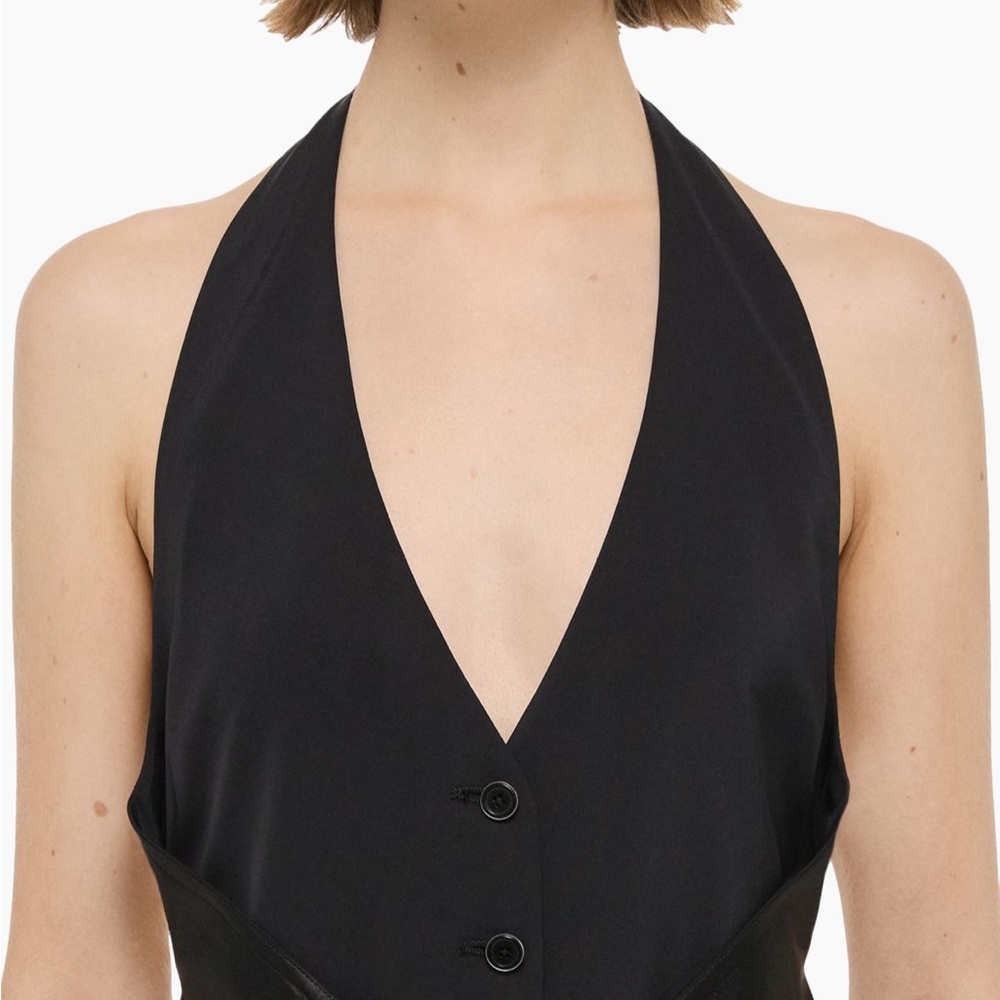 Helmut Lang Pleated High/Low Dress. New with tags - Picture 4 of 8